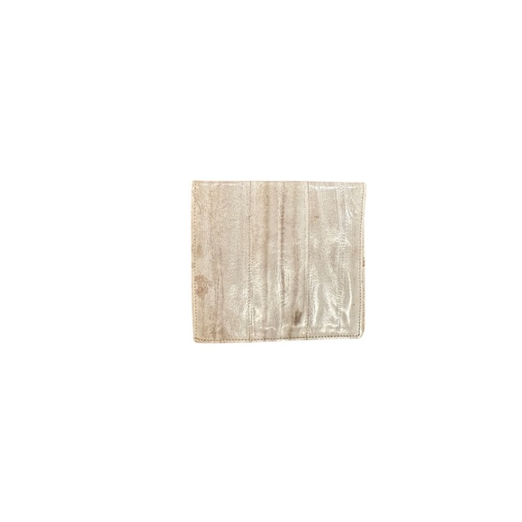 Genuine Eel Skin Wallet - Cream  Color -New - Picture 10 of 16